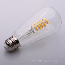 clear soft filament st64 4w led filament bulb